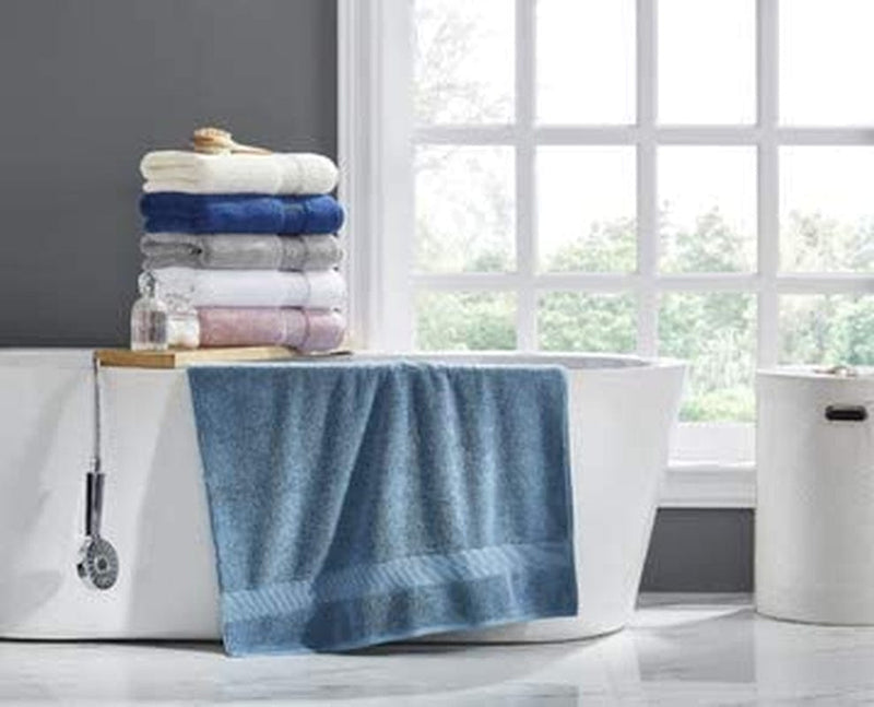 703 GSM 6 Piece Towels Set, 100% Cotton, Zero Twist, Premium Hotel & Spa Quality, Highly Absorbent, 2 Bath Towels 30” X 54”, 2 Hand Towel 16” X 28” and 2 Wash Cloth 12” X 12”. White Color Home & Garden > Linens & Bedding > Towels The Luxury Towel Company   