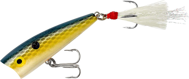 Rebel Lures Pop-R Topwater Popper Fishing Lure Sporting Goods > Outdoor Recreation > Fishing > Fishing Tackle > Fishing Baits & Lures Pradco Outdoor Brands Foxy Shad Teeny Pop-r (1/8 Oz) 