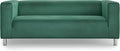MASTERS of COVERS Snug Fit Classic Velvet Klippan Loveseat Slipcover for the IKEA 2 Seater Klippan Loveseat Sofa Cover Replacement (Black, Velvet) Home & Garden > Decor > Chair & Sofa Cushions MASTERS OF COVERS Green Velvet 