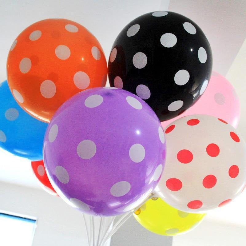 Efavormart 12" SENSATIONAL Polkadot Latex Balloons Wedding Event Decorations Birthday Party New Year Party Supplies - Pink 25/Pk Arts & Entertainment > Party & Celebration > Party Supplies eFavormart   