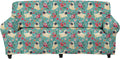 Doginthehole African Ethnic Style Sofa Slipcover Stretch Sofa Slipcover,Non Slip Fabric Couch Covers for Sectional Sofa Cushion Covers Furniture Protector Home & Garden > Decor > Chair & Sofa Cushions doginthehole Pug & Flower Large 