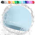 Cybgene Silicone Swim Cap, Unisex Swimming Cap for Women and Men, Comfortable Bathing Cap Ideal for Short Medium Long Hair Sporting Goods > Outdoor Recreation > Boating & Water Sports > Swimming > Swim Caps CybGene Diamond Blue Large (Suggest>10 years) 