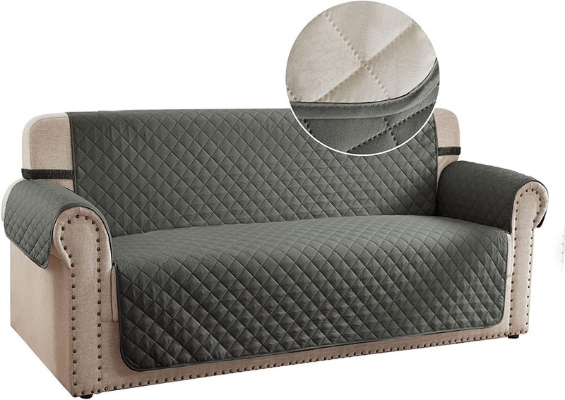 RHF Reversible Sofa Cover, Couch Covers for Dogs, Couch Covers for 3 Cushion Couch, Couch Covers for Sofa, Couch Cover, Sofa Covers for Living Room,Sofa Slipcover,Couch Protector(Sofa:Chocolate/Beige) Home & Garden > Decor > Chair & Sofa Cushions Rose Home Fashion Steel Gray/Light Gray Medium 