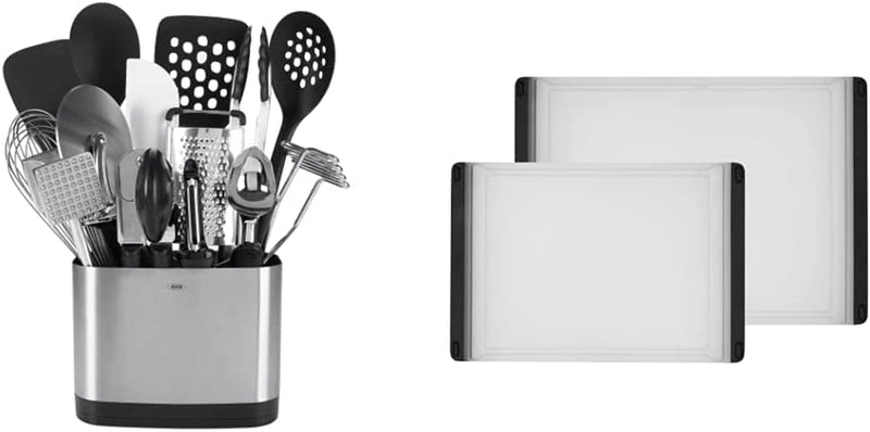 OXO Good Grips 15-Piece Everyday Kitchen Utensil Set Home & Garden > Kitchen & Dining > Kitchen Tools & Utensils OXO Kitchen Utensil Set + Cutting Board Set 15-Piece 