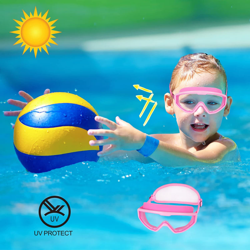 Kids Swim Goggles, Toddler Goggles, Swimming Goggles No Tangle / Bungee Strap Age 3-14 Sporting Goods > Outdoor Recreation > Boating & Water Sports > Swimming > Swim Goggles & Masks RUIGAO   