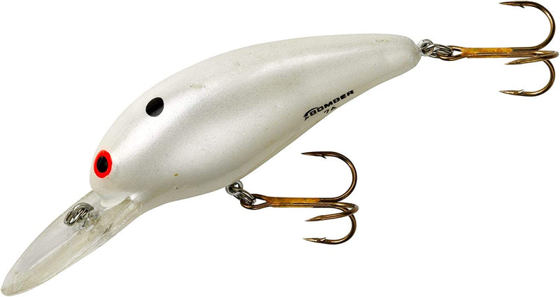 BOMBER Lures Model a Crankbait Fishing Lure Sporting Goods > Outdoor Recreation > Fishing > Fishing Tackle > Fishing Baits & Lures BOMBER White 2 5/8", 1/2 oz 