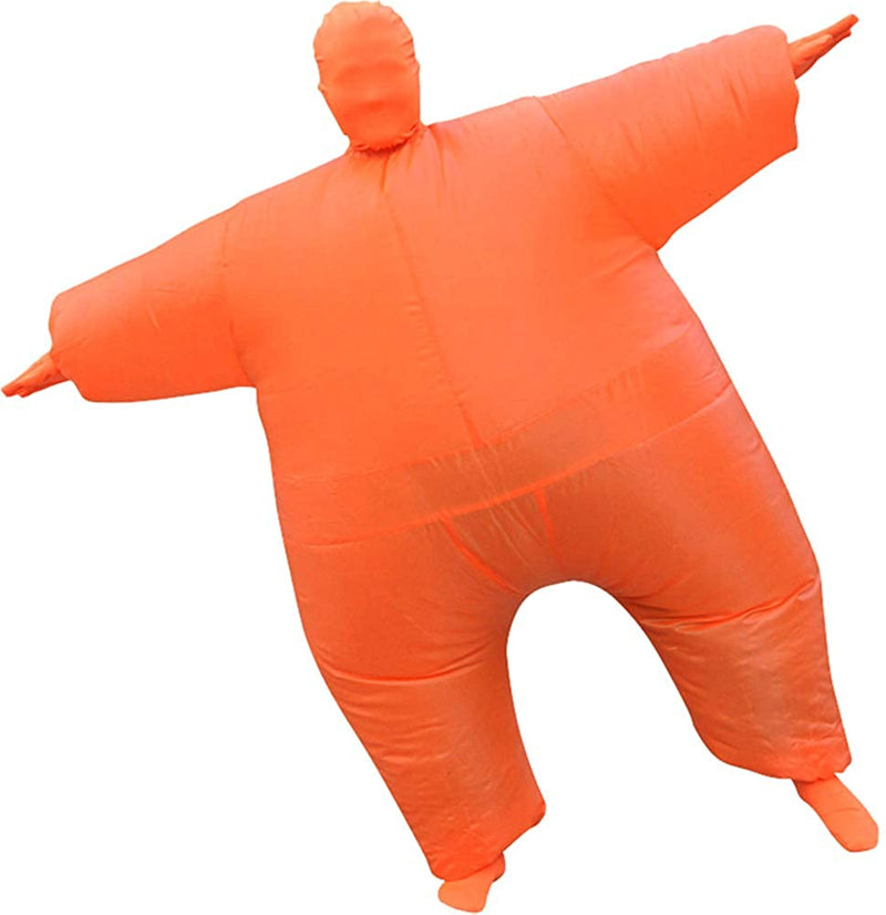 IHGYT Inflatable Masquerade Costume Full Body Suit Air Blow up Costumes Jumpsuit Suit  IHGYT Orange  