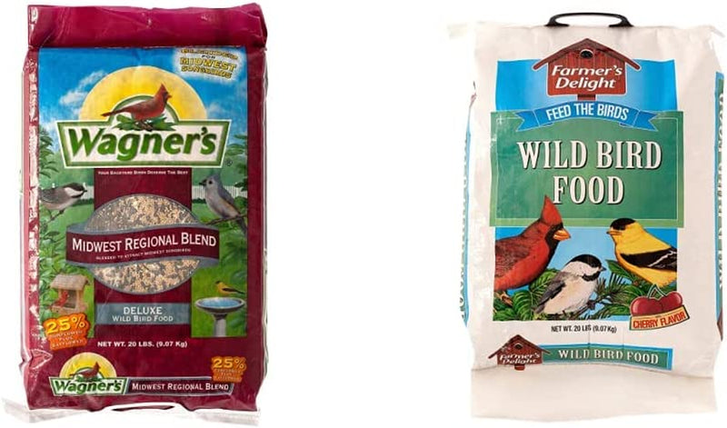 Wagner'S 62006 Midwest Regional Blend Wild Bird Food, 20-Pound Bag Animals & Pet Supplies > Pet Supplies > Bird Supplies > Bird Food Wagner's Wild Bird Food + Bird Food, 20-Pound Bag  