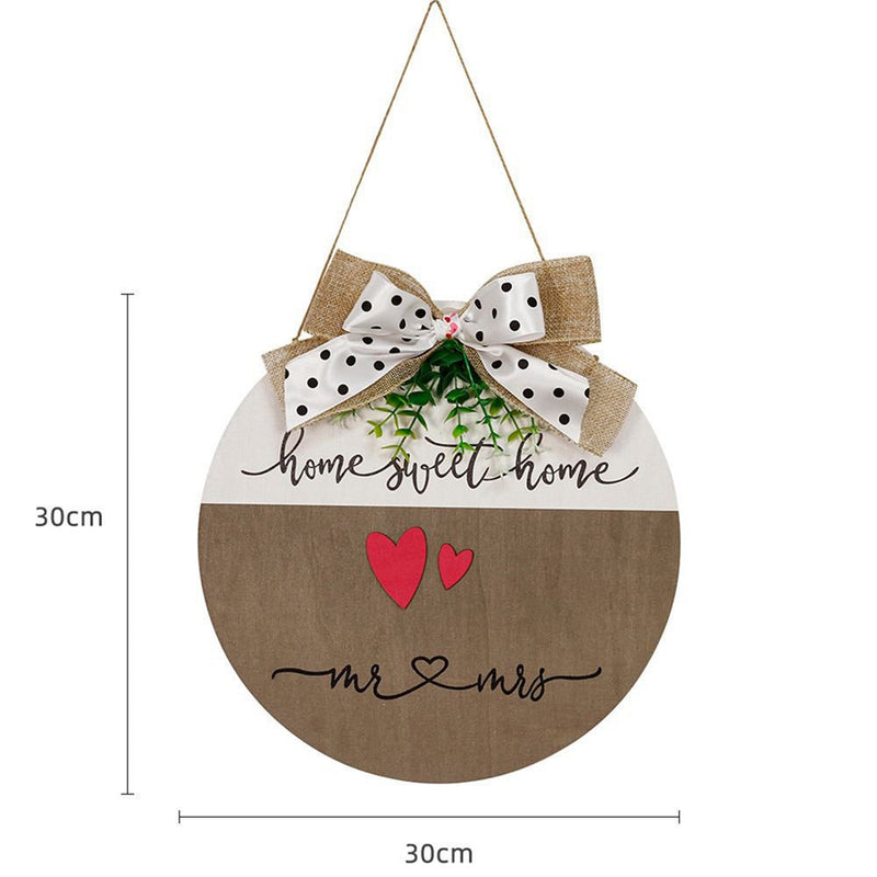 Happy Valentine'S Day Signheart Wooden Sign Valentine Heart Wall Hanging Sign Valentine'S Day Wall Plaque for Valentine'S Day Table Window Door Wall Decor Home & Garden > Decor > Seasonal & Holiday Decorations Hardlegix   