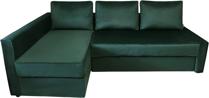 CRIUSJA Couch Covers for IKEA Friheten Sofa Bed Sleeper, Couch Cover for Sectional Couch, Sofa Covers for Living Room, Sofa Slipcovers with Cushion and Throw Pillow Covers (2030-17, Left Chaise) Home & Garden > Decor > Chair & Sofa Cushions CRIUSJA 2030-49 Left Chaise 