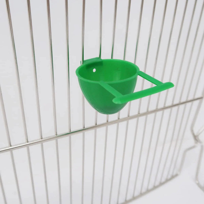 Balacoo Feeder Watering Supplies Holder Green Bottle Parrots Poultry Food Eating Bowls Pet Budgie Lovebird Conure for Parrot Container Coop Water Useful Machine Birds Parakeet Bird Animals & Pet Supplies > Pet Supplies > Bird Supplies > Bird Cage Accessories > Bird Cage Food & Water Dishes balacoo   