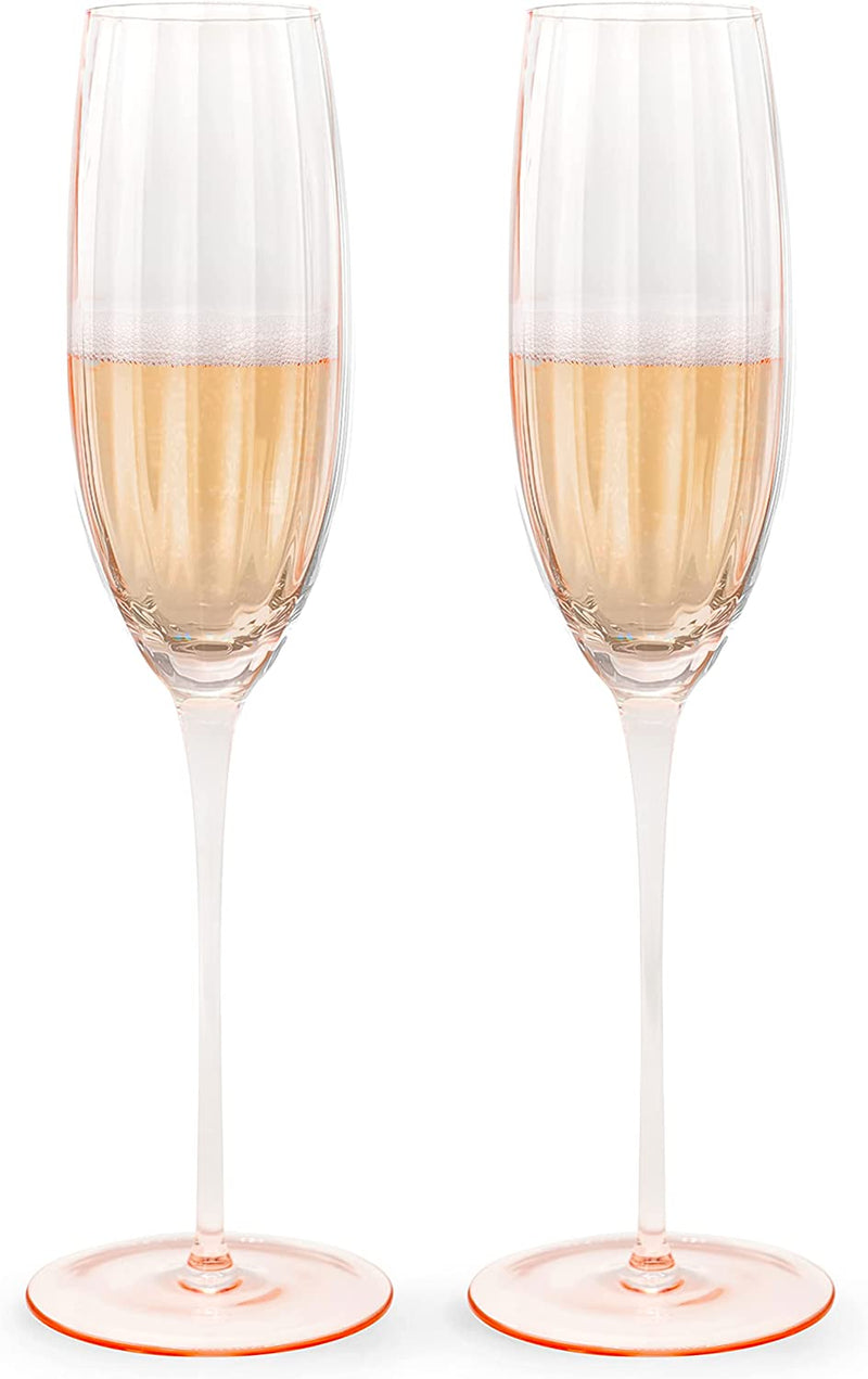 Sister.Ly Drinkware Pink Champagne Glasses / Pink Champagne Flutes, Set of 2, 7 Oz. - Celebrate Life One Glass at a Time Home & Garden > Kitchen & Dining > Tableware > Drinkware Sister.ly Drinkware HAVE ANOTHER ROUND!   