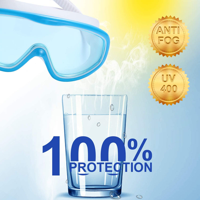 Kabuda 2 Pack Swim Goggles, Swimming Glasses for Adult Men Women Youth, anti Fog UV400 Sporting Goods > Outdoor Recreation > Boating & Water Sports > Swimming > Swim Goggles & Masks KABUDA   
