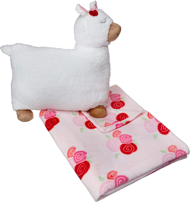 Kids Bedding Nap Set with Dinosaur Pillow and Fleece Throw Blanket Home & Garden > Linens & Bedding > Bedding KOL DEALS Llama 50 in x 60 in 