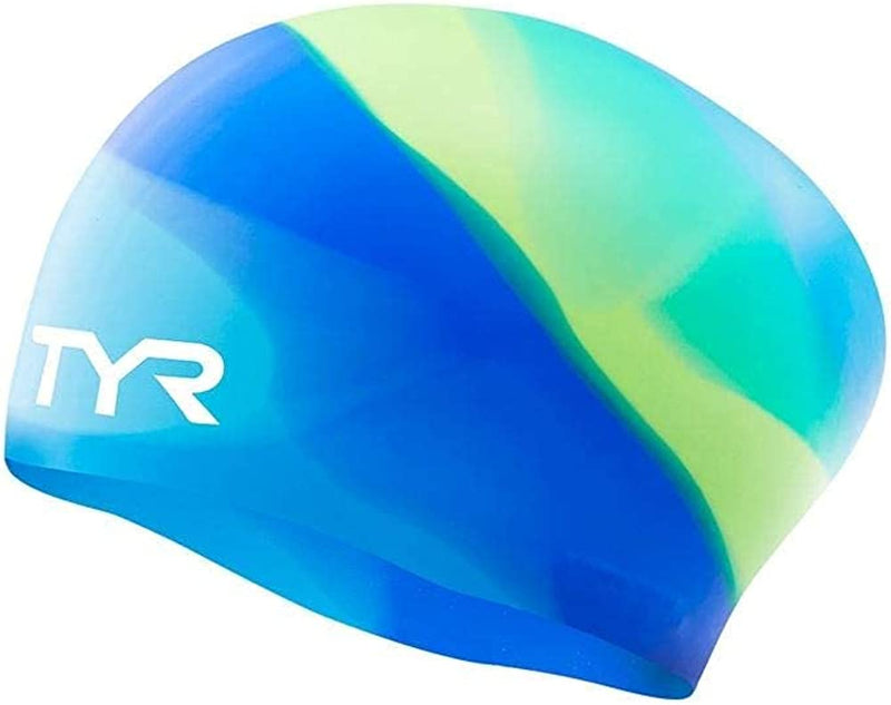 TYR Unisex-Child Tie Dye Long Hair Silicone Swim Cap Youth Sporting Goods > Outdoor Recreation > Boating & Water Sports > Swimming > Swim Caps TYR   