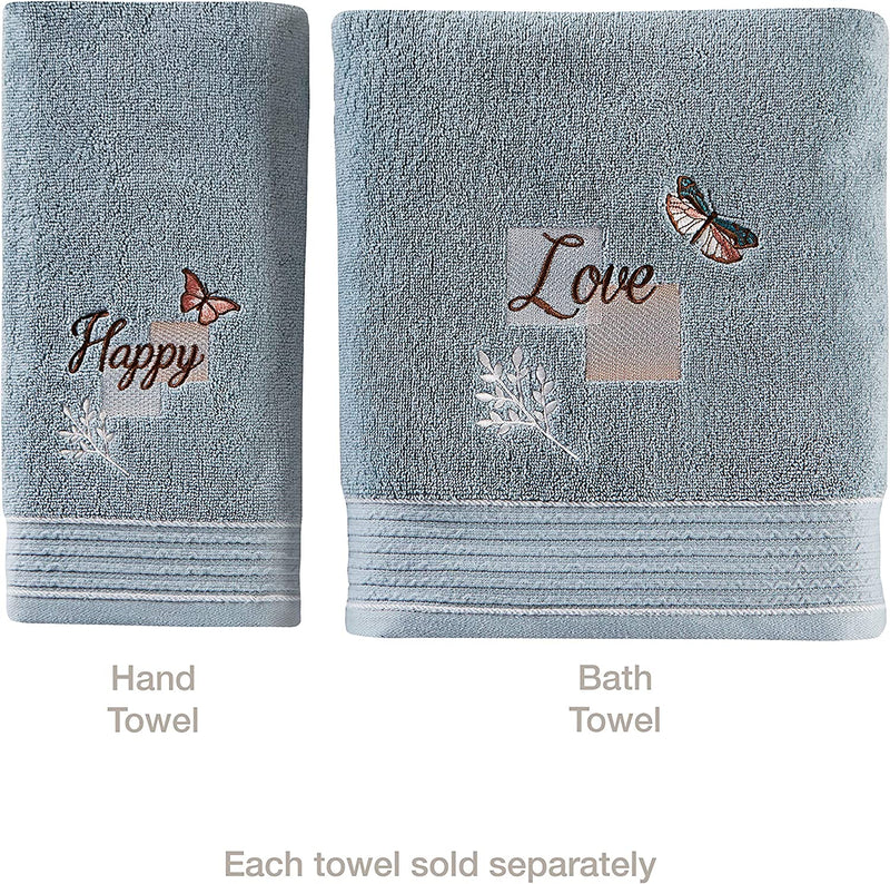 SKL Home by Saturday Knight Ltd. New Hope Bath Towel, Aqua Home & Garden > Linens & Bedding > Towels SKL Home   