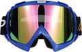 June Sports Motocross Goggles ATV Dirt Bike Racing Goggle Bendable, Adjustableadults' Cycling Skiing KG27 Sporting Goods > Outdoor Recreation > Cycling > Cycling Apparel & Accessories June Sports Blue-tinted Lens  