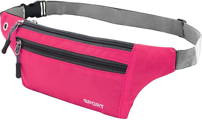 Sports Backpacks Pack for Running Phone Holder for Running Belt for Women Waist Pack Waterproof Waist Bag Youth Football Bags for Equipment (Grey, One Size) Sporting Goods > Outdoor Recreation > Boating & Water Sports > Swimming Generic Hot Pink One Size 