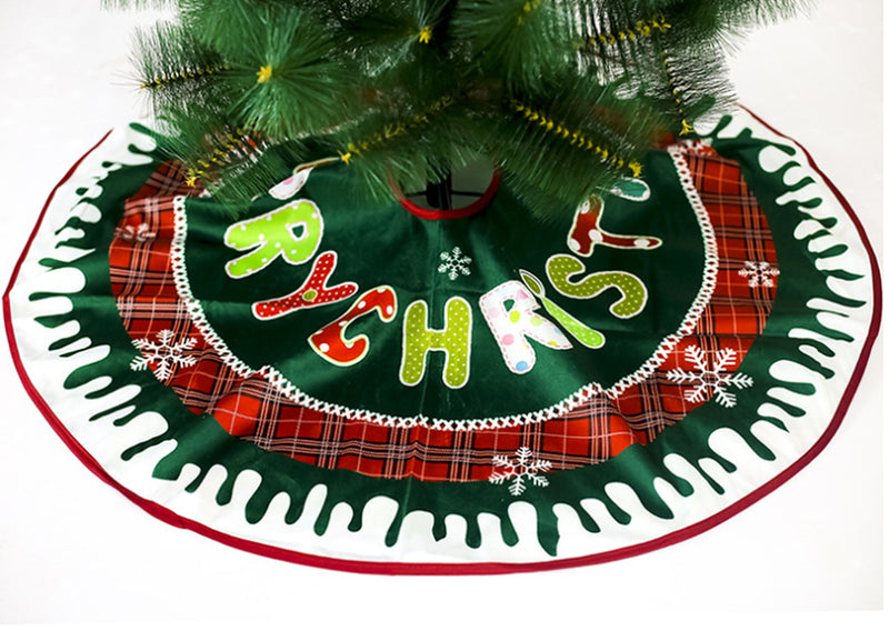 Reactionnx 35'' Christmas Tree Skirt with Adorable Santa Cluas Xmas Holiday Decoration Party Supplies Home & Garden > Decor > Seasonal & Holiday Decorations > Christmas Tree Skirts Reactionnx   