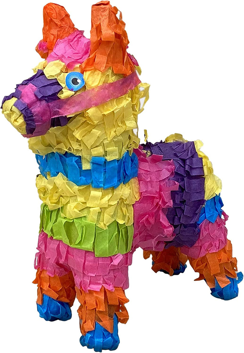 Fetch-It Pets 9" Donkey Shaped Piñata Bird Toy Suitable for Small Medium and Large Parrots Budgies Parakeets Cockatiels Lovebirds and Cockatoos