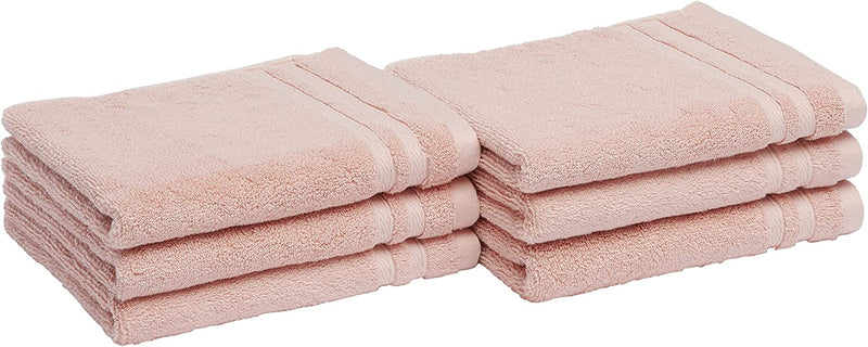 Cotton Bath Towels, Made with 30% Recycled Cotton Content - 2-Pack, White Home & Garden > Linens & Bedding > Towels KOL DEALS Pink Hand Towels 