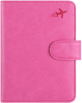Passport Holder Cover Wallet RFID Blocking Leather Card Case Travel Accessories for Women Men Sporting Goods > Outdoor Recreation > Winter Sports & Activities PASCACOO Z _ #Pink Classic 