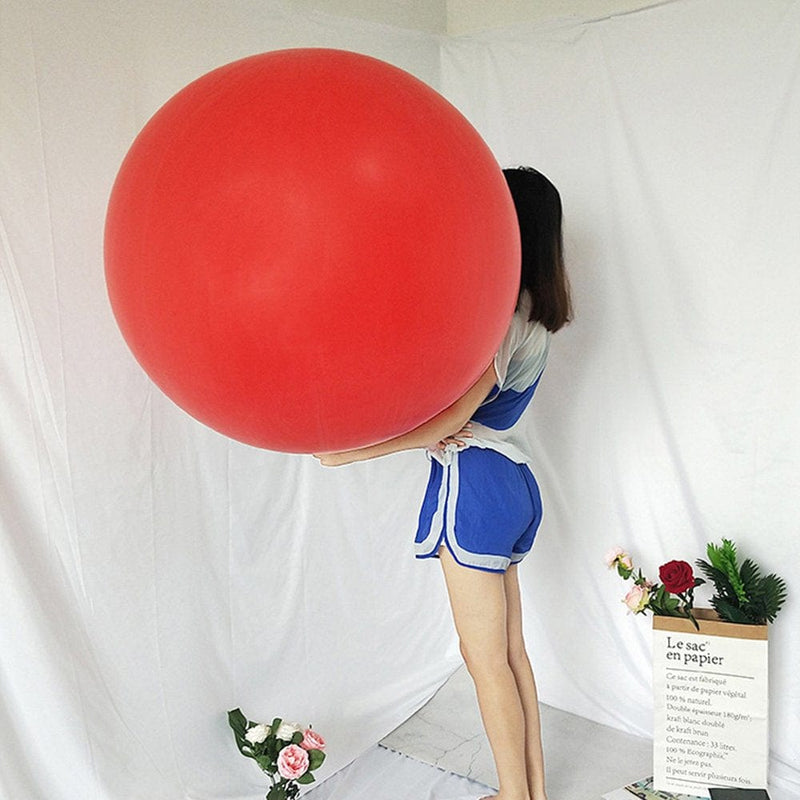 72CM Latex Giant Balloons Wedding Show Supplies Celebration Big Red Balloons for Birthday Party Festivals Christmas Event Decoration (Red)