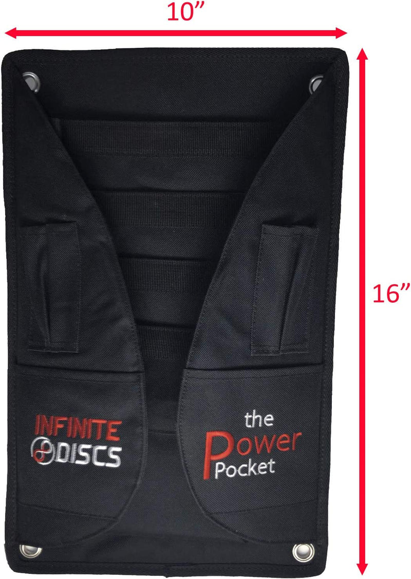 Infinite Discs Power Pocket - Disc Golf Cart Putter Pouch for Discs and Disc Golf Accessories