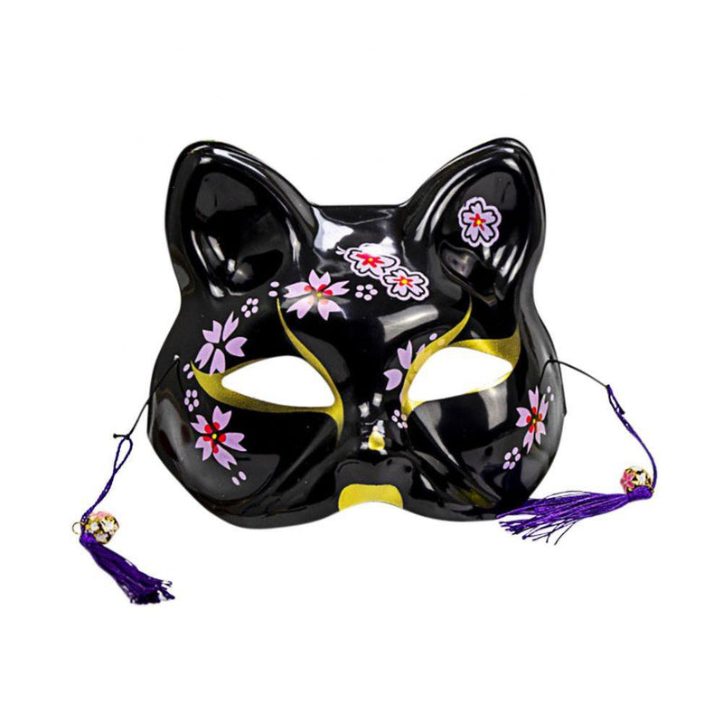 Fox Mask Half Face Mask for Halloween Costume, Animal Cosplay Kabuki Cat Masks Masquerade Party Apparel & Accessories > Costumes & Accessories > Masks EFINNY B  