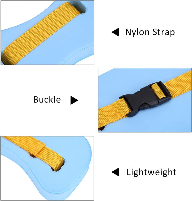 Swim Water Belt, Adjustable Floating Safety Belt EVA Fish Shaped Waistband Swim Safety Float Board Tool Swimming Lumbar Support Tackle Teaching Train Equipment for Adult Children Light Blue Sporting Goods > Outdoor Recreation > Boating & Water Sports > Swimming Yosoo   