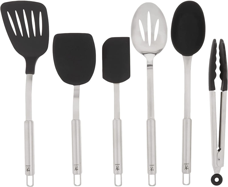 HENCKELS Cooking Tools 6-PC Kitchen Gadgets Sets with Spatula, Tongs, Cooking Spoon, 18/10 STAINLESS STEEL Home & Garden > Kitchen & Dining > Kitchen Tools & Utensils HENCKELS   