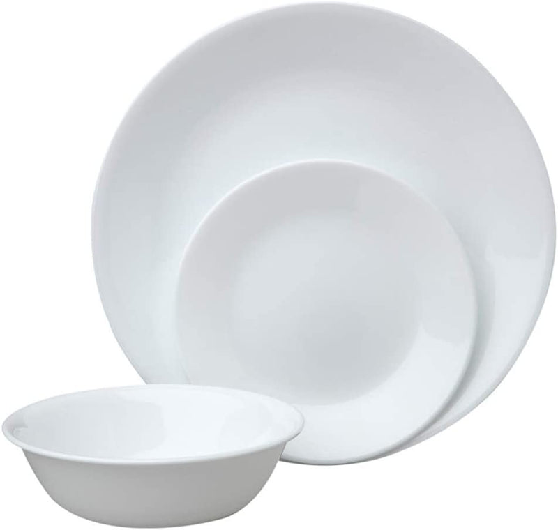 Corelle Livingware 18-Piece Dinnerware Set, Winter Frost White, Service for 6 (1088609) Home & Garden > Kitchen & Dining > Tableware > Dinnerware Corelle   