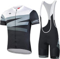 Santic Men'S Cycling Jersey Set Bib Shorts 4D Padded Short Sleeve Outfits Set Quick-Dry Sporting Goods > Outdoor Recreation > Cycling > Cycling Apparel & Accessories SANTIC(QUANZHOU) SPORTS CO.,LTD. White-146 Small 