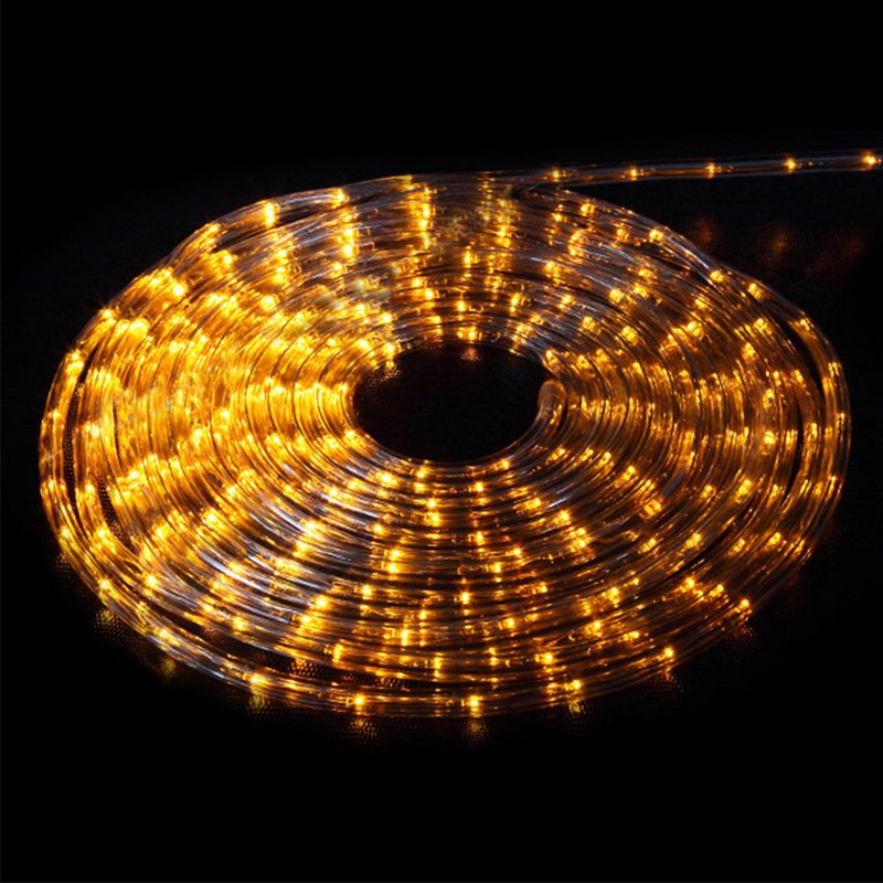 LED Rope Lights 110V Waterproof Connectable String Lights for Indoor Outdoor Garden Decorative Lighting Green Home & Garden > Decor > Seasonal & Holiday Decorations LamQee 50' Yellow 