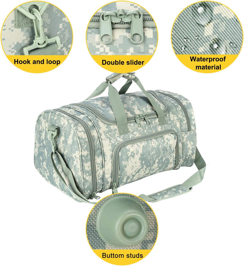 Tactical Military Duffle Bag Gym Bag Travel Sports Bag Outdoor Small Duffel Bag for Men Home & Garden > Household Supplies > Storage & Organization XWL SPORTS   