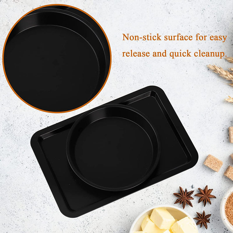 Tebery 5 Pack Nonstick Bakeware Set Includes Cookie Sheet, Loaf Pan, Square Pan, round Cake Pan, 12 Cups Muffin Pan Home & Garden > Kitchen & Dining > Cookware & Bakeware Tebery   