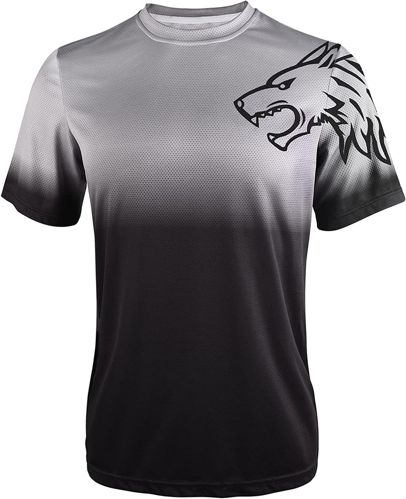 Wisdom Leaves Mens Mountain Bike Jersey Short Sleeve MTB Shirts Moisture-Wicking and Quick-Dry Sporting Goods > Outdoor Recreation > Cycling > Cycling Apparel & Accessories Wisdom Leaves Dye-grey 3X-Large 
