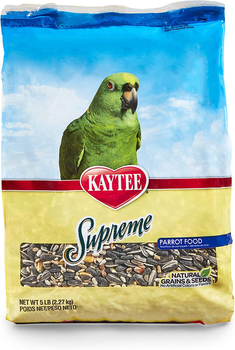 Kaytee Supreme Pet Parrot Bird Food, 5 Pound Animals & Pet Supplies > Pet Supplies > Bird Supplies > Bird Food Central Garden & Pet 5 Pound (Pack of 1)  