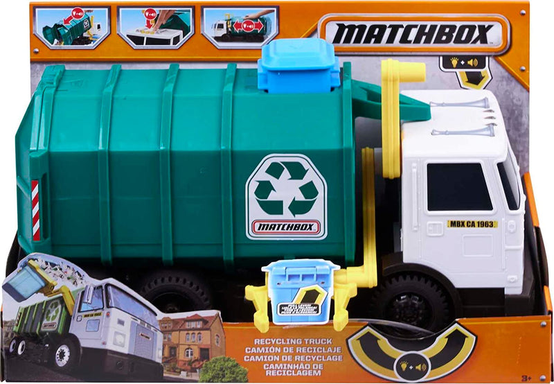 Matchbox Realistic Toy Truck for Recycling or Garbage 15" Large Scale, Sound FX [ Exclusive] Sporting Goods > Outdoor Recreation > Fishing > Fishing Rods Mattel   