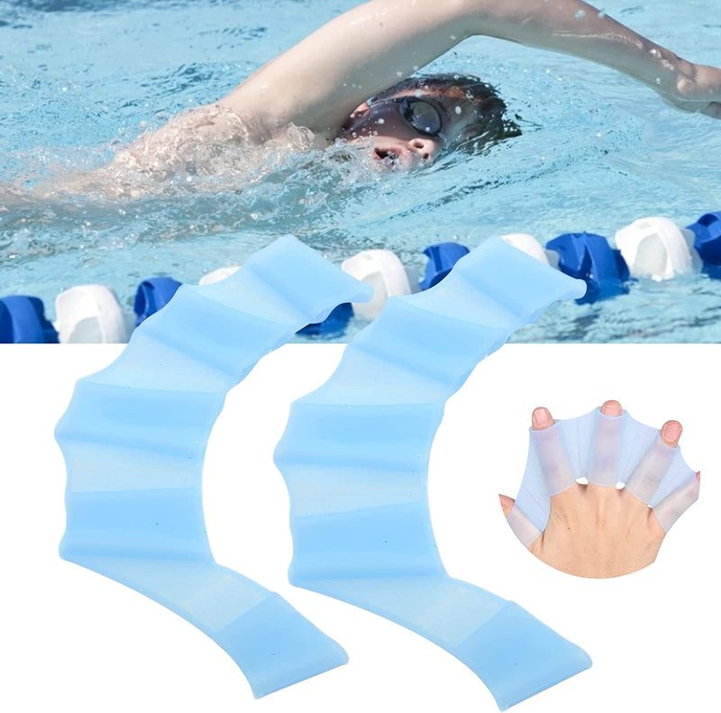 BTIHCEUOT Swimming Hand Gloves, Foldable Handcuffs Flippers Silicone for Beginners for Swimming Sporting Goods > Outdoor Recreation > Boating & Water Sports > Swimming > Swim Gloves BTIHCEUOT   