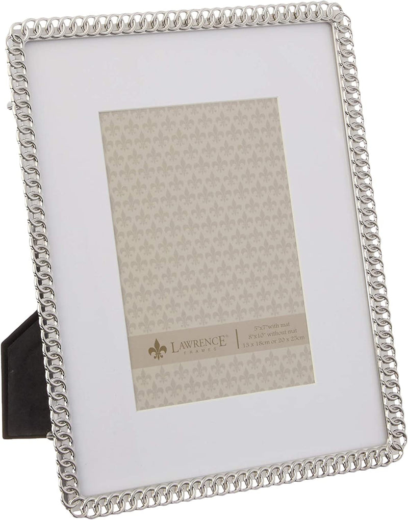 Lawrence Frames 4X6 Gold Metal Eternity Rings Picture Frame Home & Garden > Decor > Picture Frames Lawrence Frames Silver 8x10 