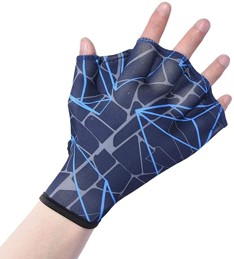 DEPHNES Nylon Swimming Gloves Aquatic Swimming Webbed Gloves Water Training Hand Webbed Hands Webbed Flippers Swim Gear Gloves Fit Aquatic Training Swim Costume Dive Hand Equipment Sporting Goods > Outdoor Recreation > Boating & Water Sports > Swimming > Swim Gloves DEPHNES Medium  