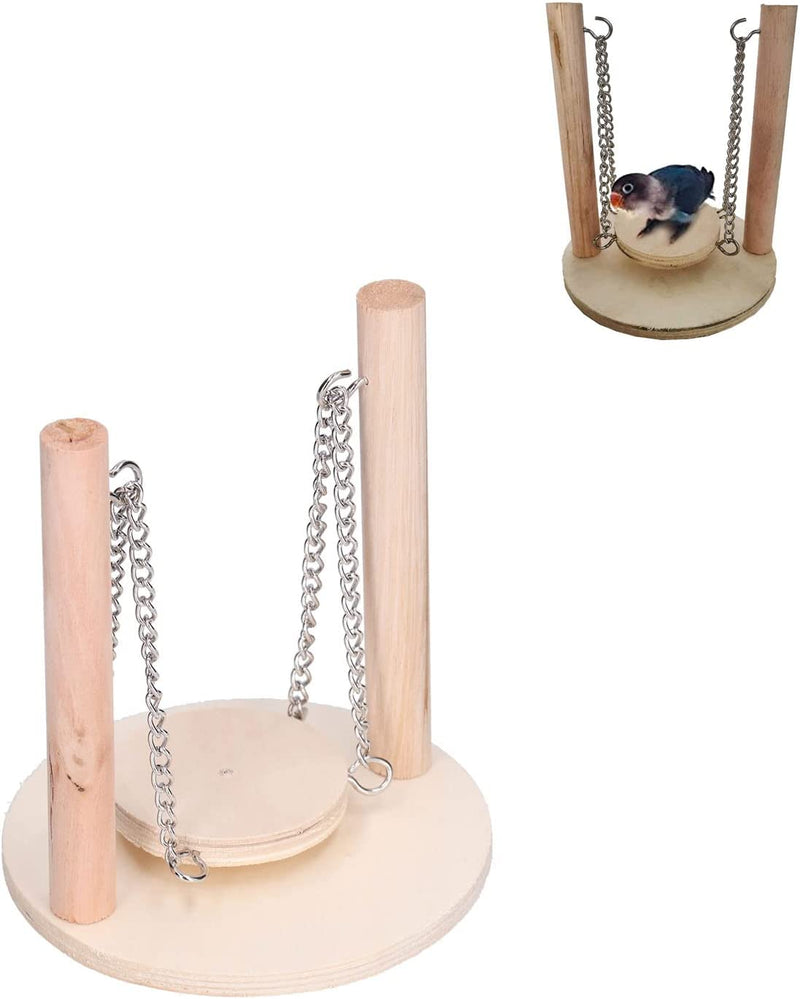 Parrots Swing Toy,Perch Stand Birds Toy,Bird Cage Accessories for Small and Large Birds, Swinging Toys Birds Will Love Animals & Pet Supplies > Pet Supplies > Bird Supplies Syuanmuer   