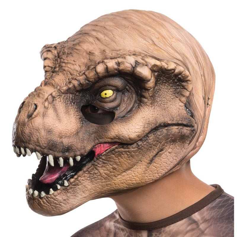 Rubie'S Dinosaur Brown Plastic Halloween Costume Mask, for Child