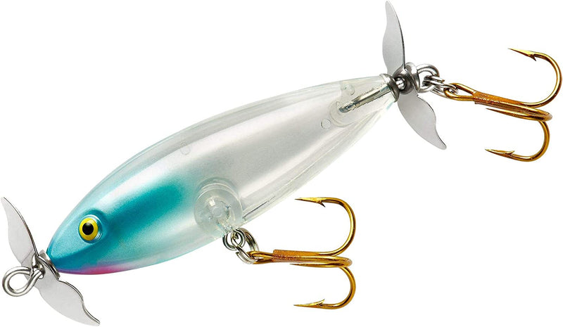 Cotton Cordell Crazy Shad Spinning Topwater Fishing Lure, 3 Inch, 3/8 Ounce Sporting Goods > Outdoor Recreation > Fishing > Fishing Tackle > Fishing Baits & Lures Pradco Outdoor Brands Clear Blue Nose  