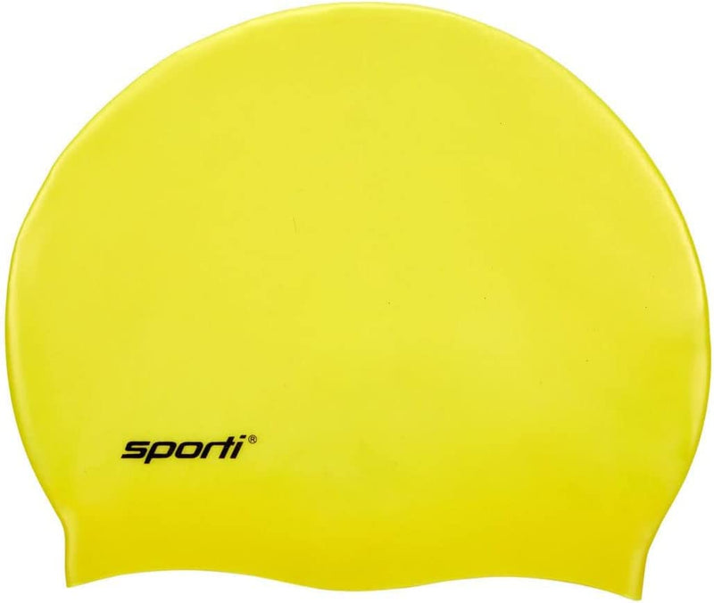 Sporti Silicone Swim Cap Sporting Goods > Outdoor Recreation > Boating & Water Sports > Swimming > Swim Caps Sporti Yellow  