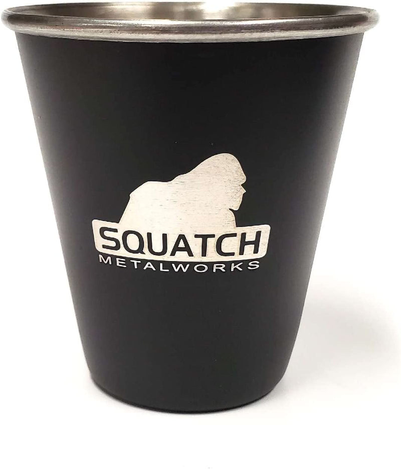 Sasquatch W/Redwood Tree Stainless Steel Shot Glass 4-Pack Home & Garden > Kitchen & Dining > Barware SQUATCH METALWORKS SQUATCH  