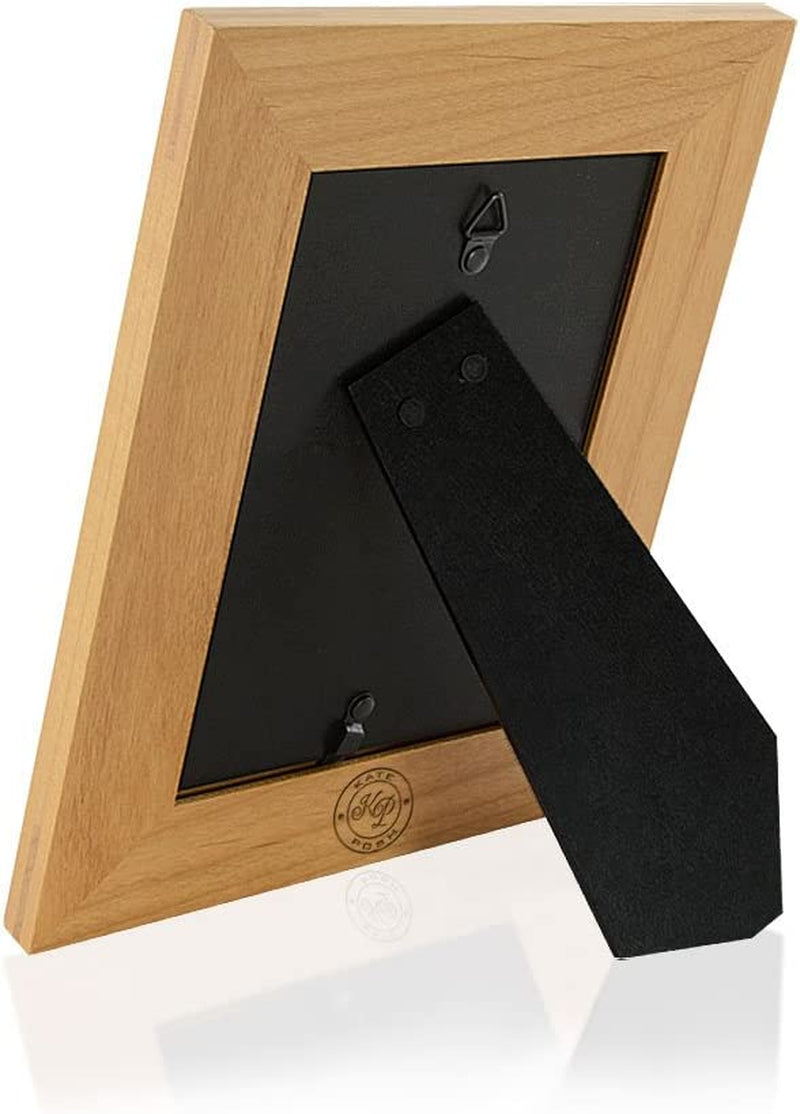 KATE POSH - Doggie Paw Engraved Natural Wood Picture Frame, Best Dog Ever, Memorial Dog Frame, Best Cat Ever, Memorial Cat Photo Frame (5X7-Vertical) Home & Garden > Decor > Picture Frames KATE POSH   