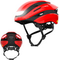 Lumos Ultra Smart Bike Helmet | Customizable Front and Back LED Lights with Turn Signals | Road Bicycle Helmets for Adults: Men, Women Sporting Goods > Outdoor Recreation > Cycling > Cycling Apparel & Accessories > Bicycle Helmets Lumos Bullish Red with MIPS S (20"-21-1/2" / 51 to 55cm) 