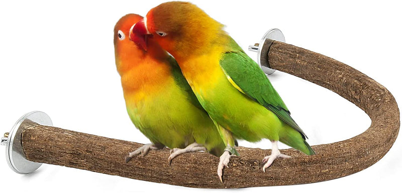 RYPET Parrot Bird Natural Wood Stand Perch Swing, U Shape Animals & Pet Supplies > Pet Supplies > Bird Supplies RYPET Small  